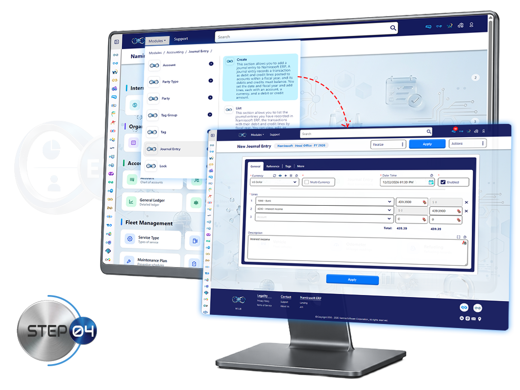 How Namirasoft ERP works - Step 4