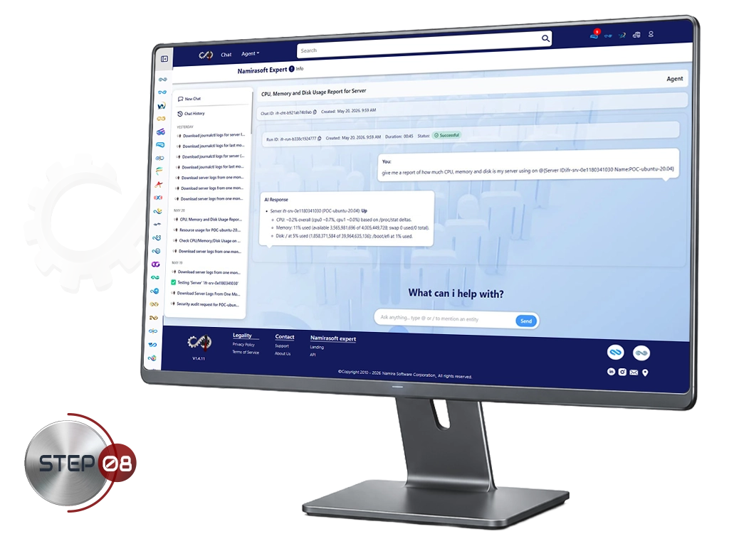 Step 8 Start using Namirasoft Expert